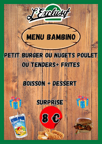 Menu L’EXCLUSIF Fast Food Page 5