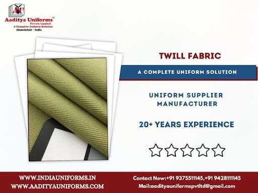 Twill Fabric Available At Aaditya Uniforms post image