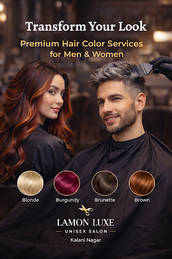 Best Hair Color Salon in Kalani Nagar, Indore 🎨 | Lamon Luxe Unisex Salon post image