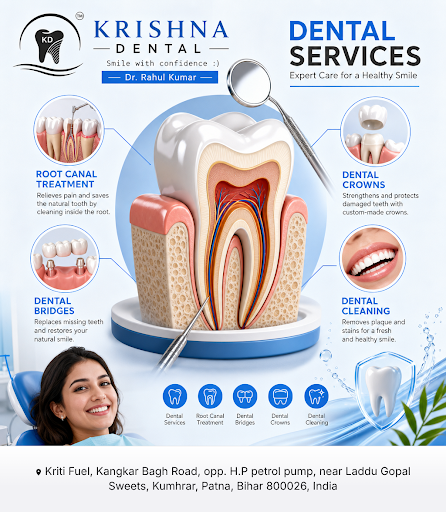 KRISHNA DENTAL (TM) - Dr. Rahul Kumar offers expert dental services including cleaning, root cana… post image