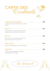 Menu La Galejade Page 2
