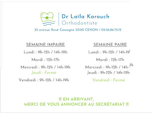 Photo n°6 de Dr Karouch Laila - Orthodontie Bordeaux Rive Droite à Cenon (Orthodontiste)