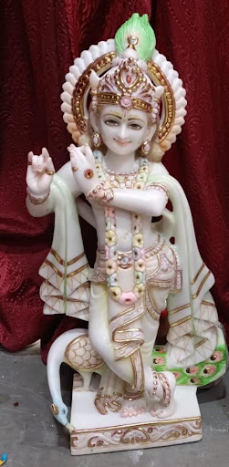 Akshar Moorti Art manufactures premium-quality White Marble Krishna Statues in Jaipur using high-… post image