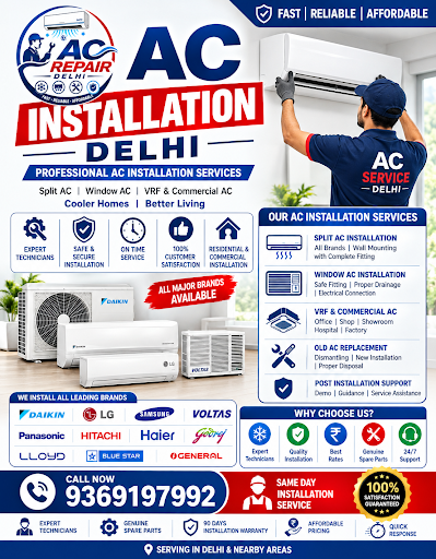 Professional AC Installation in Adarsh Nagar, Delhi.  post image