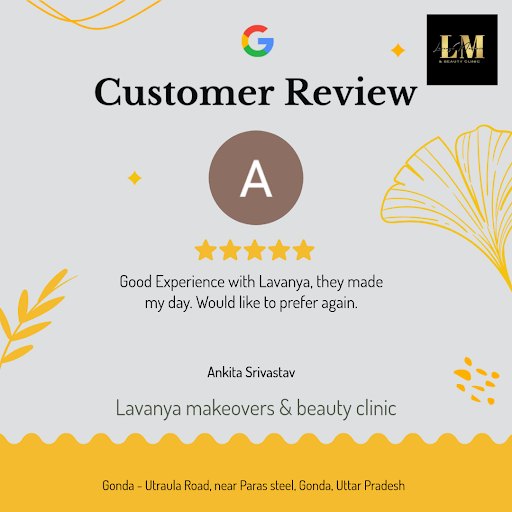 Ankita's glowing review for Lavanya Makeovers & Beauty Clinic in Gonda! She raves about our pain-…