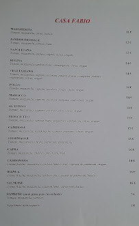 Menu CASA FABIO Page 1