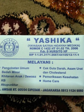 Klinik YASHIKA, Author: Nur Syafaat