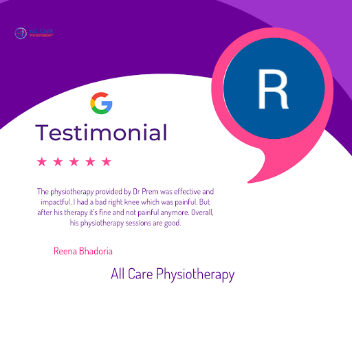 Reena, a satisfied client, raves about her experience at All Care Physiotherapy, the best physiot…