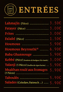 Menu Le Blouge NANCY Page 1