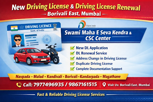 🚗 New Driving License & Driving License Renewal – Borivali East, Mumbai post image