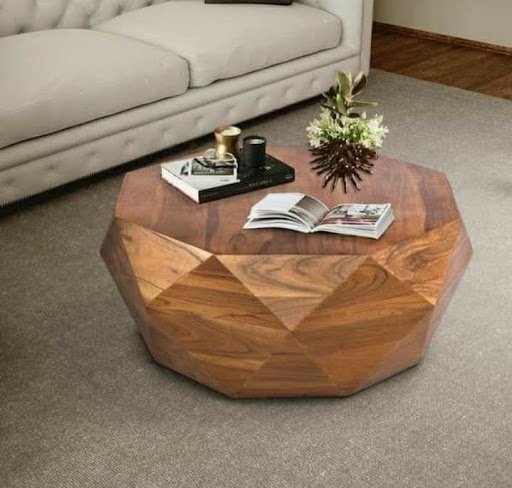 Coffee table in solid natural teak wood with polish in very reasonable price in bangalore post image