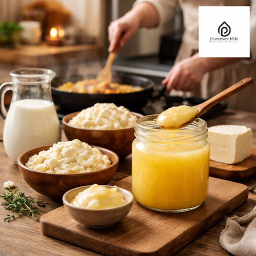 Cooking with pure, traditional dairy changes both taste and health. At Pure Ever Dairy Farm Udaip…
