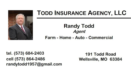 Todd Insurance Agency, LLC 191 Todd Rd, Wellsville, MO 63384, United States
