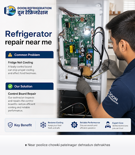Expert fridge technician near me at Doon Refrigeration Store, providing reliable refrigerator rep… post image