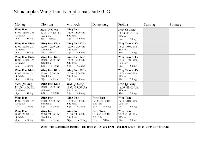 Wing Tsun Kampfkunstschule UG photo