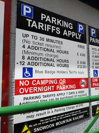 Snowdon Mountain Railway Pay & Display Car Park - Thumbnail