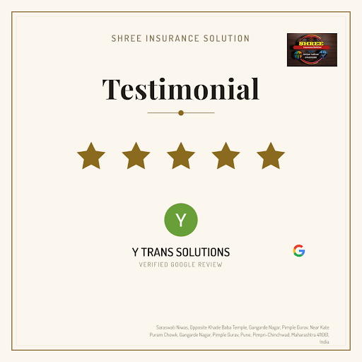 Y TRANS SOLUTIONS had a fantastic experience with Shree Insurance Solution, a leading health insu… post image
