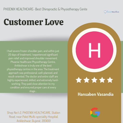 "Hansaben Vasandia raves about her experience at PHOENIX HEALTHCARE, the best chiropractic and ph… post image