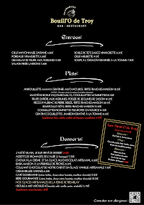 Menu Bouill’O de Troy Page 1