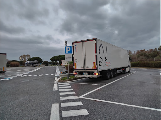 Area di parcheggio per mezzi pesanti Logo
