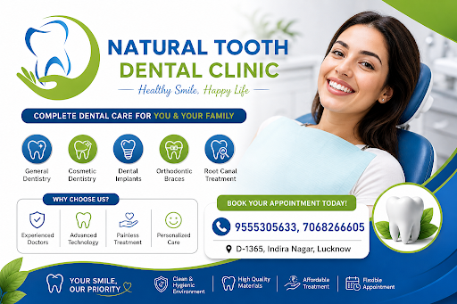 Lucknow ke Indira Nagar me sthit Natural Tooth Dental Clinic me mile aapko complete dental care u… post image