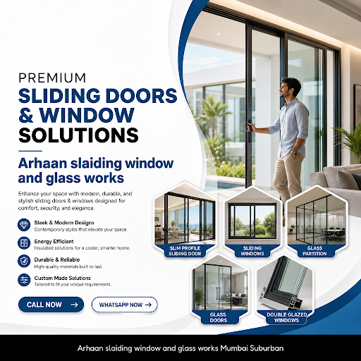 Arhaan Sliding Window and Glass Works specializes in slim profile sliding doors, sliding windows,… post image