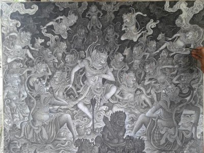 Photos of Brothers Balinese Traditional Paintings Collections