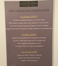 Menu LE PRESTIGE Page 4