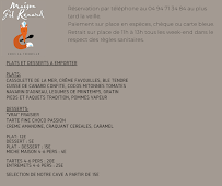 Menu La Tonnelle/Maison Gil Renard sous la tonnelle Page 3