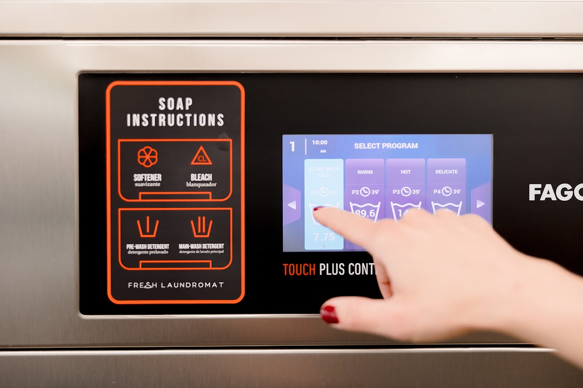 Self-service laundry at Fresh Laundromat Griffith, Chicago, IL