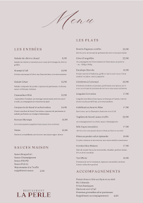 Menu La Perle Page 2