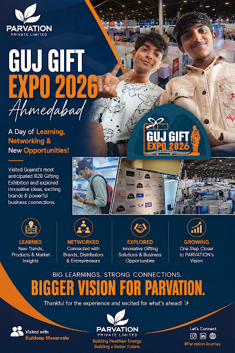 GUJ GIFT EXPO 2026, Ahmedabad — another valuable experience for PARVATION PRIVATE LIMITED. 🚀
