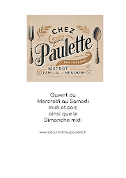 Photo n°46 de Restaurant Chez Paulette à Strasbourg (Restaurant)