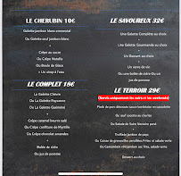 Menu La crêperie des Aubazines Page 1