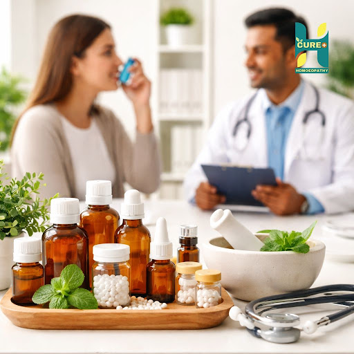 Struggling with asthma, chronic cough, or frequent breathing trouble? At H Cure Homoeopathy Clini…