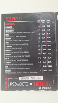Menu Gusto Pizzeria Page 1