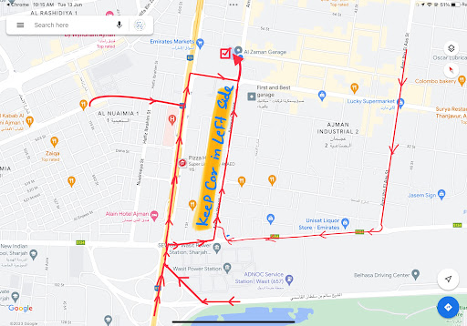 Currently there is rode diversion so the letest Map is attached. post image