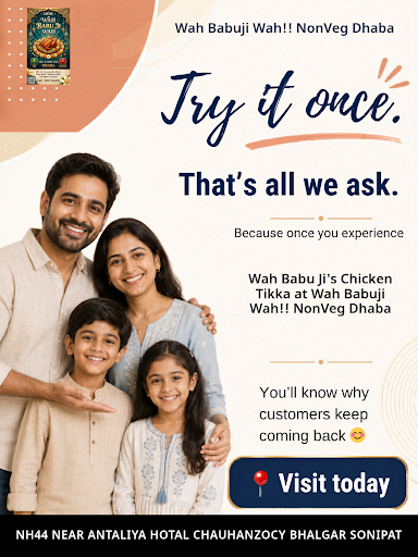 Wah Babuji Wah!! NonVeg Dhaba is a restaurant known for its flavorful Hyderabad biryani, RARA chi… post image