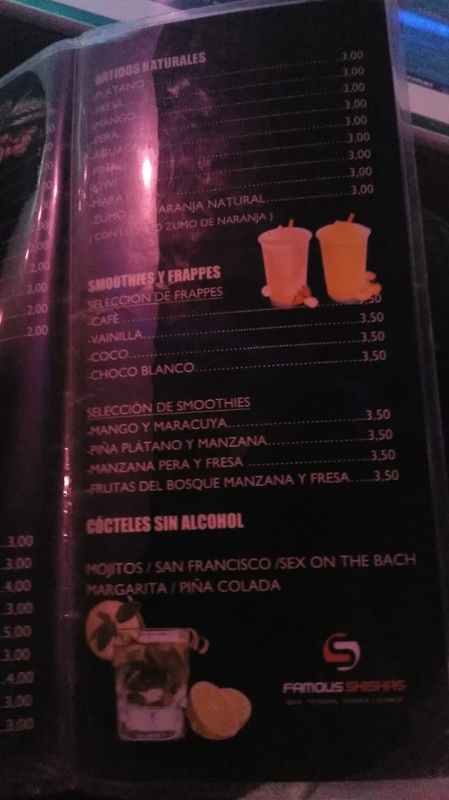 Famous Shishas Bar Teteria