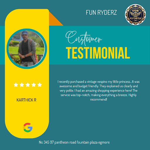 Karthick R from Chennai had a fantastic experience at Fun Ryderz, the go-to toy shop for kid's ri…