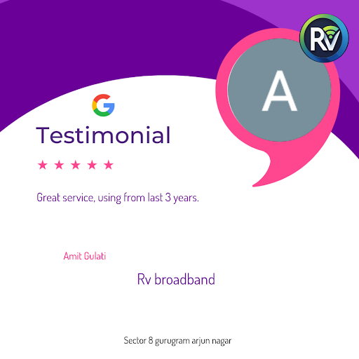 Amit Gulati from Gurgaon raves about his experience with Rv broadband! He loved the seamless conn…