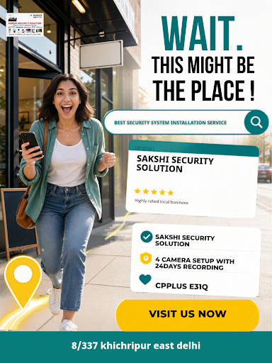 Sakshi Security Solution offers professional CCTV camera installation near you, specializing in 4… post image