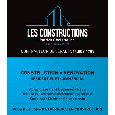 Constructions Patrick Cholette Inc. - Visual