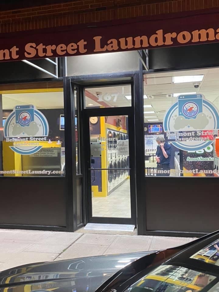 Belmont Street Laundry laundromat interior in Belmont, MA
