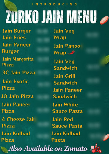 Introducing Exclusive Jain menu @ Zorko Cafe Boisar. post image