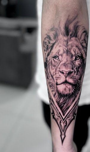 Realistic Lion Portrait Tattoo | Hyper Realism Tattoo | King Tattoos Pune post image