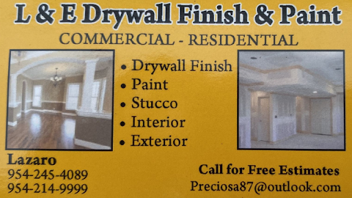 L & E Drywall Finish and Paint Corp