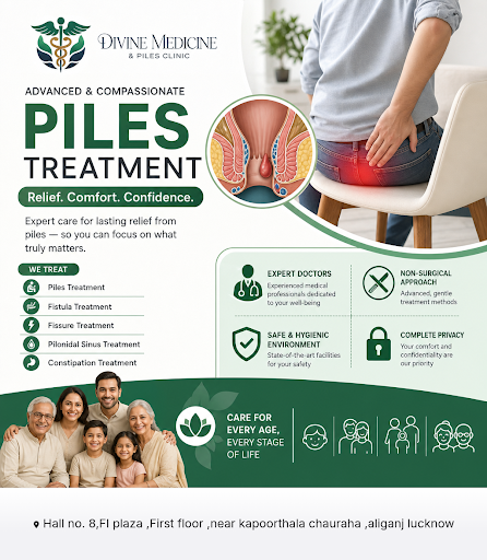 Divine Medicine and Piles Clinic provides effective treatment for piles, a common skin condition…