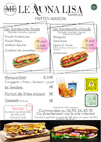 Menu ML Sandwich Page 1