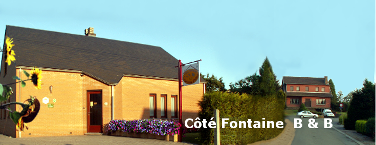 B&B Côté Fontaine 85 € 2 P - petit déjeuner compris TTC Chambres d'hôtes 3 épis Namur